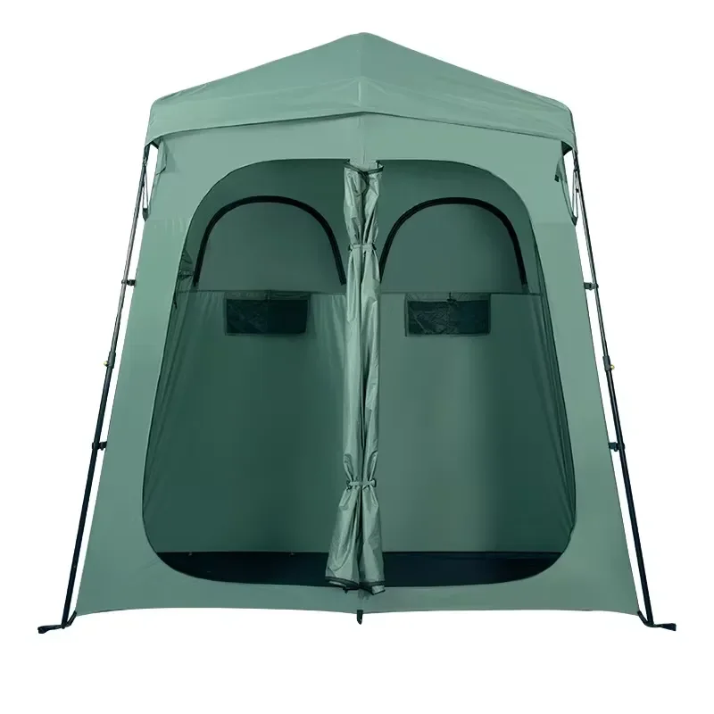 Free Shipping Simple Double Quick Throw Camping Shower Tent Customizable Mobile Toilet and Bath Unit Outside Processing