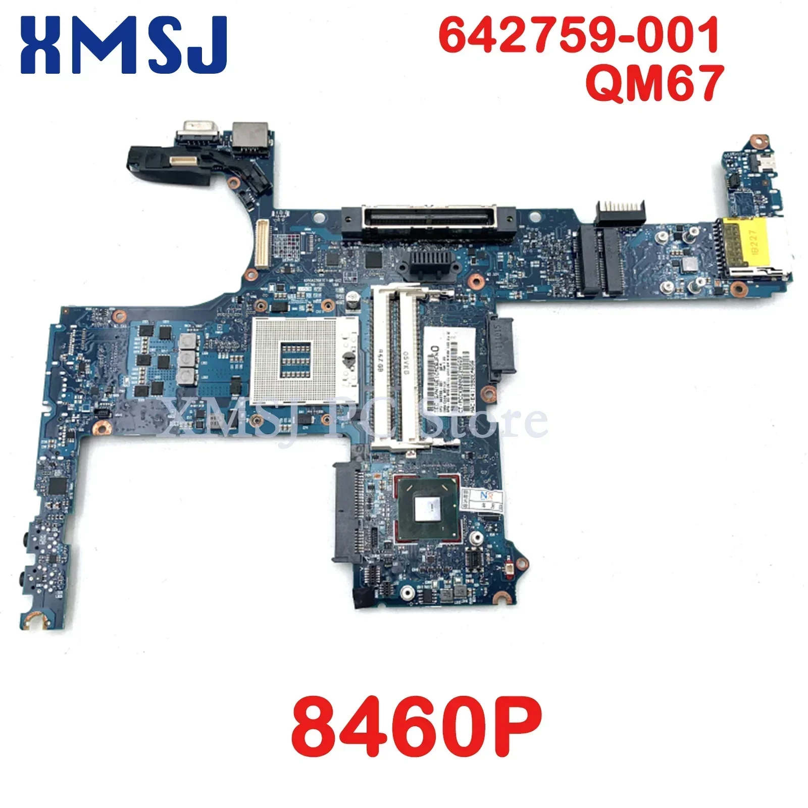 

XMSJ For HP EliteBook 8460P Laptop Motherboard 642759-001 QM67 Chipset DDR3 Main Board Full Test