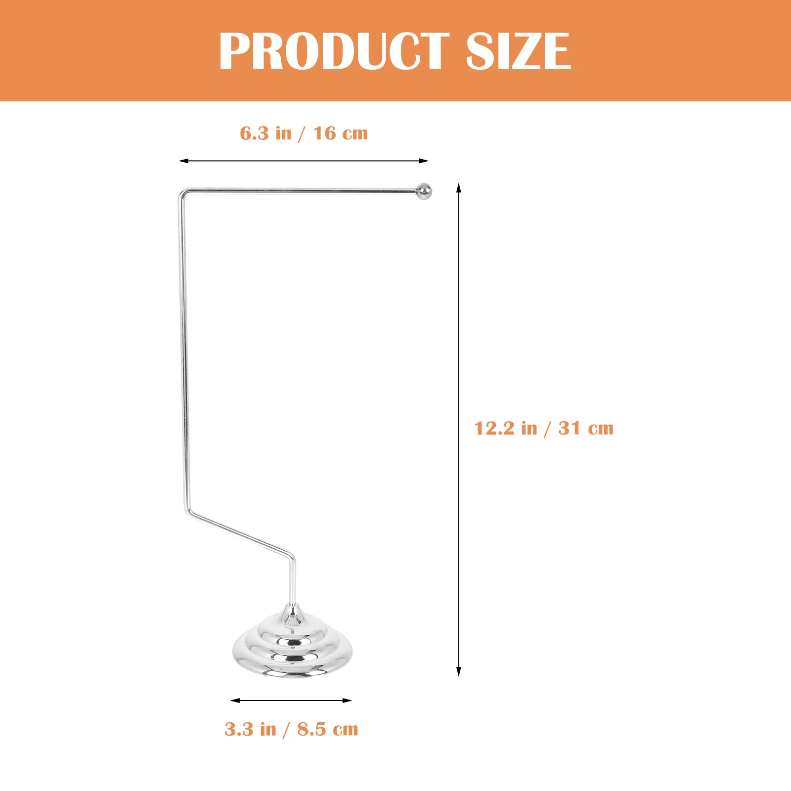 

Desktop Flag Stand Heavy Duty Alloy Stable Design Wear Resistant Breakproof Table Flags Negotiation Display Office Supply