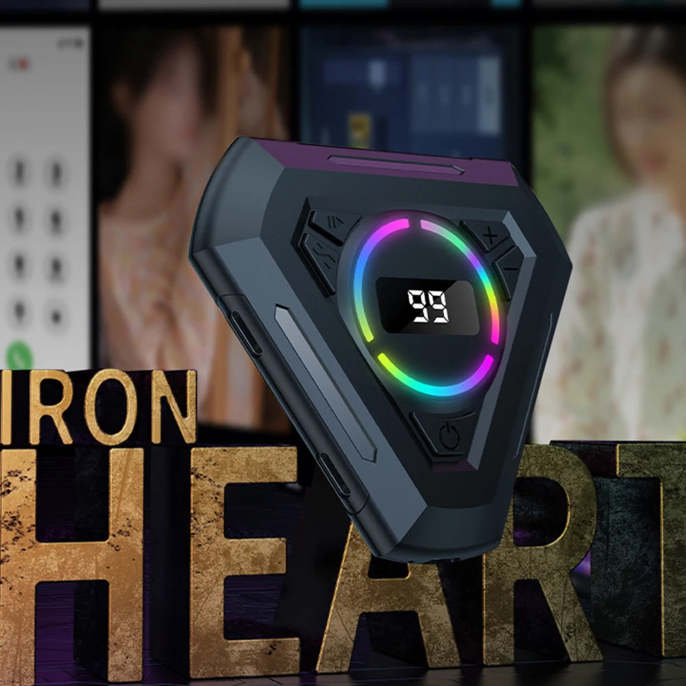 Simulador de clic de dedo Clickers de pantalla de velocidad ajustable con pantalla digital y luz RGB para juegos Compras Transmisiones en vivo