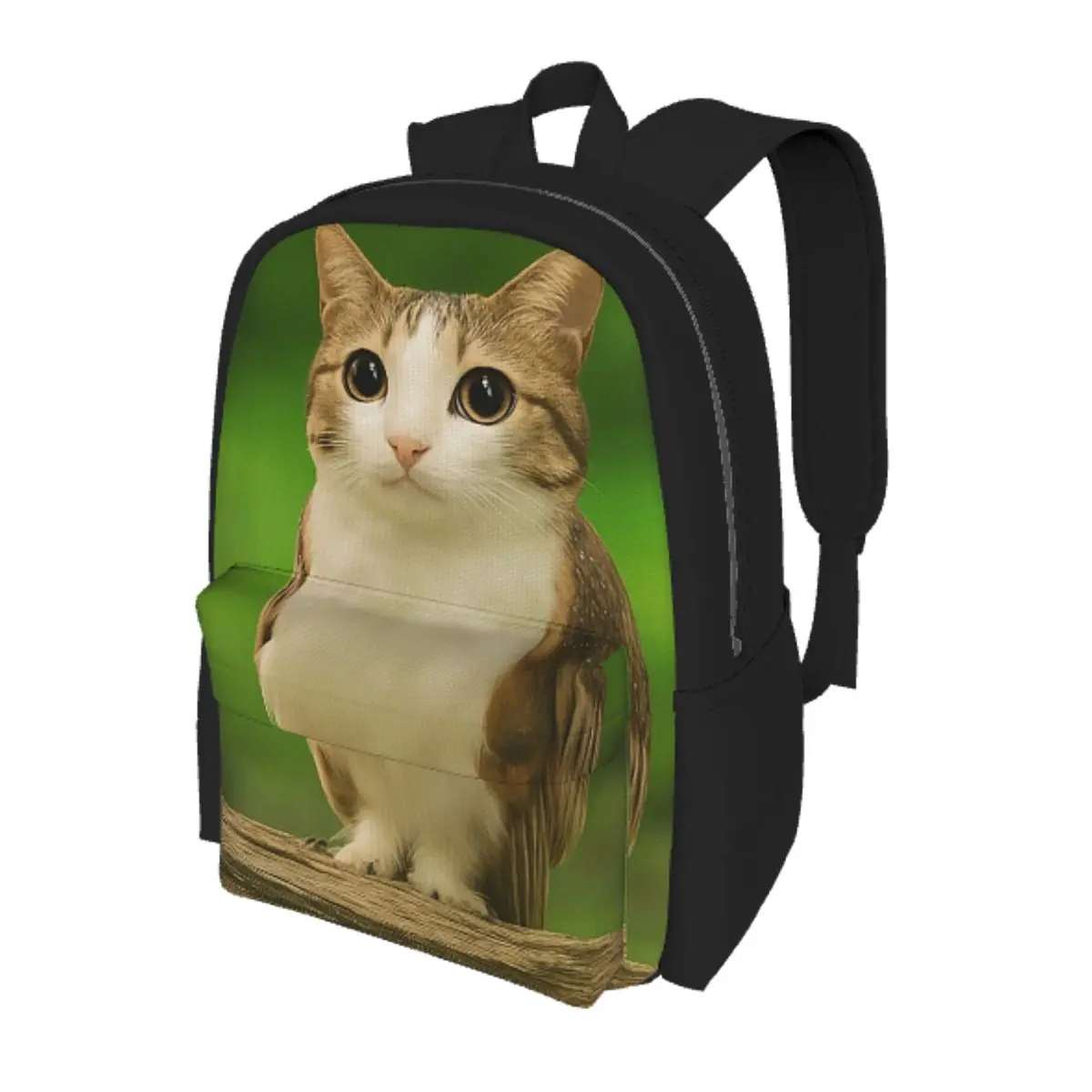 

Meowl Cat Owl Funny Internet Trendy Meme Student Backpack School Bag Hiking Travel Daypack for Men Women Bookbag Shoulder Bags
