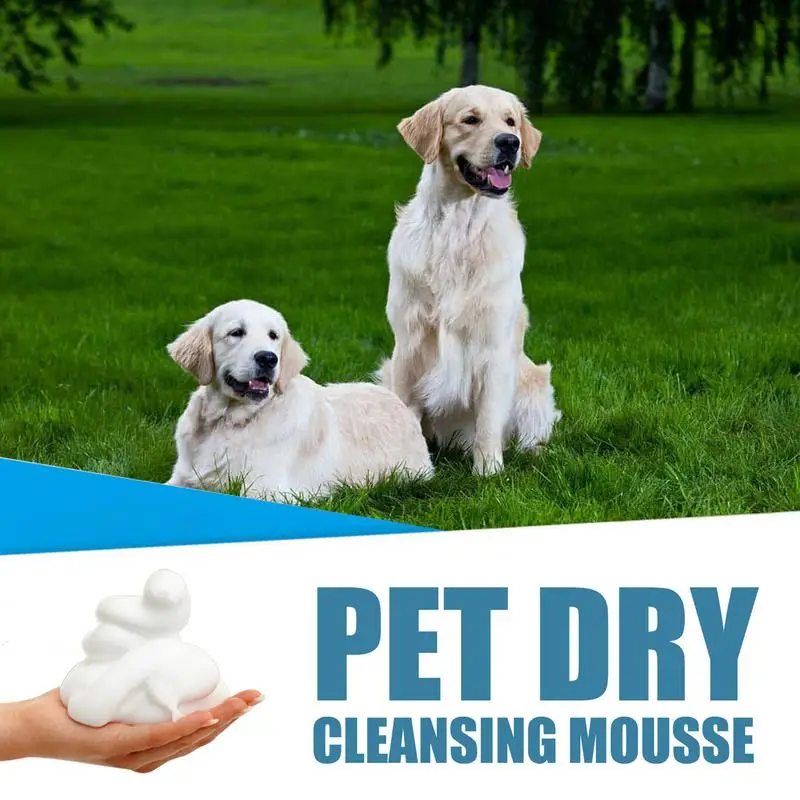 Cat Dry Shampoo No Rinse Dogs Cats Cleaning Mousse Rinse Free Pet Shampoo Bathless Cleaning Odor Removal Cleaning Supplies