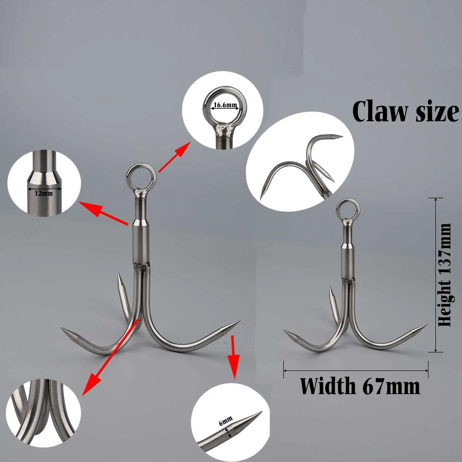 400lb Single side Magnets Fishing Grapping Hook Magnetic Recovery Salvage Strong Retrieval Magnet N52 Neodymium Magnets