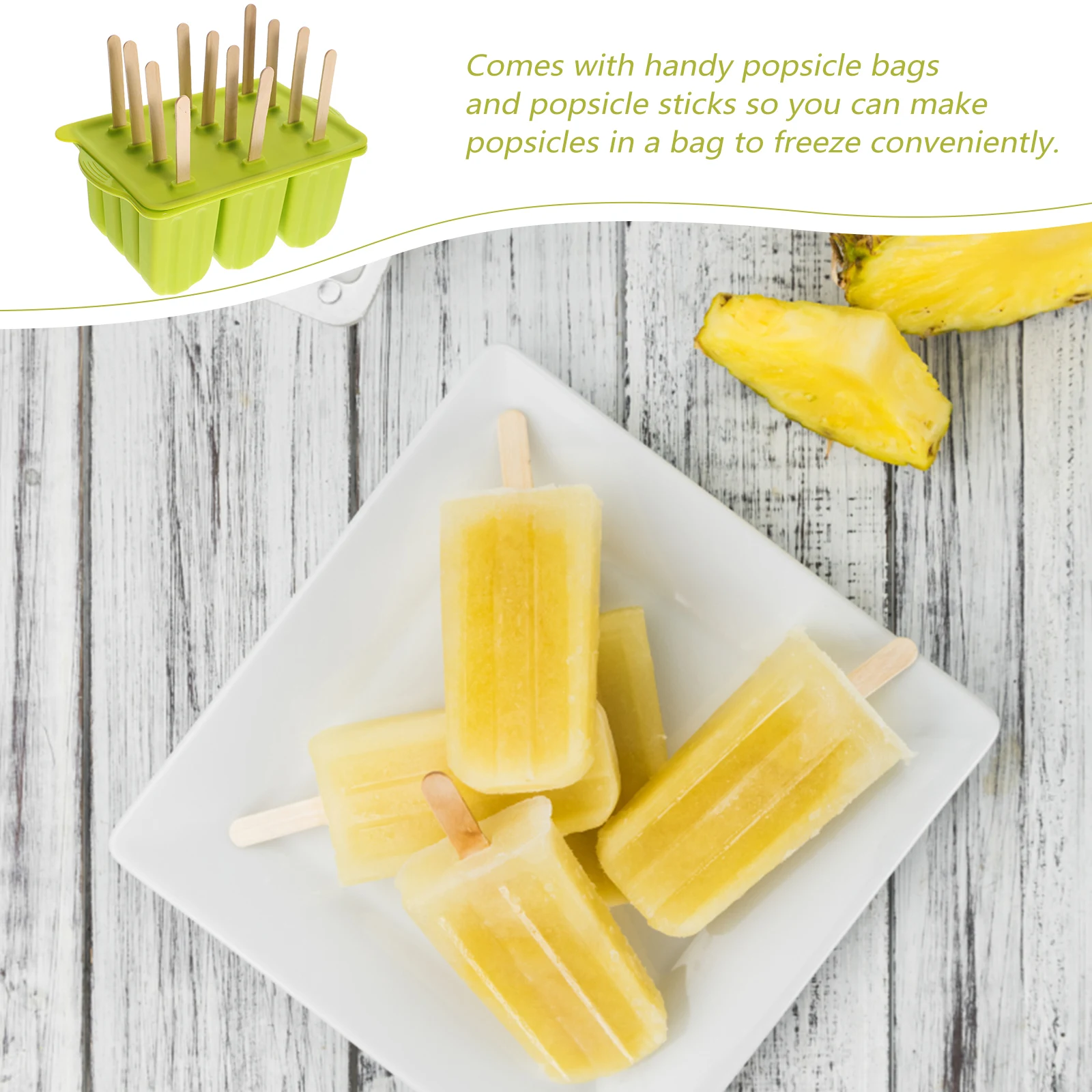 

1Set Popsicle Mold Silicone 12 Grid DIY Homemade Popsicle Maker with Sticks Bags Summer Ice Cream Molds Freezer Box