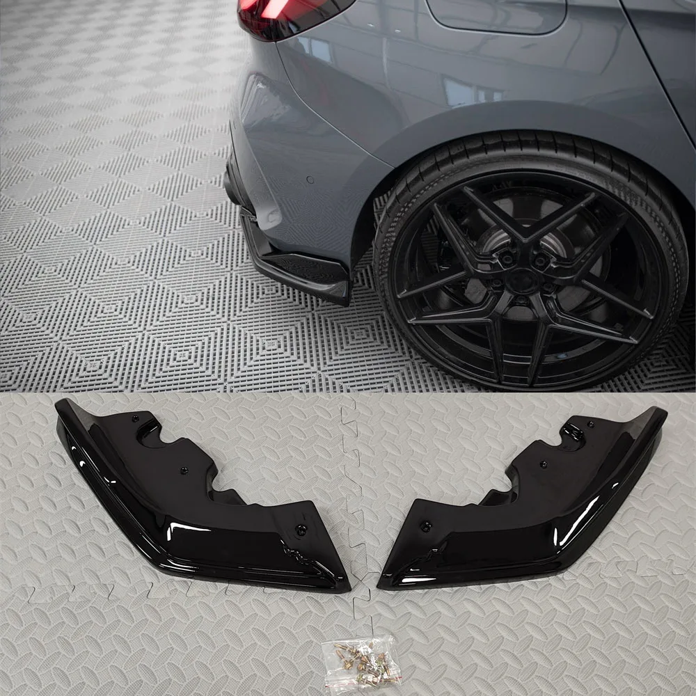

For BMW 1 Series F40 M Pack M135i 128ti 2019-2024 Maxton Style Car Rear Bumper Side Canard Splitter Diffuser Corner Guard Tuning