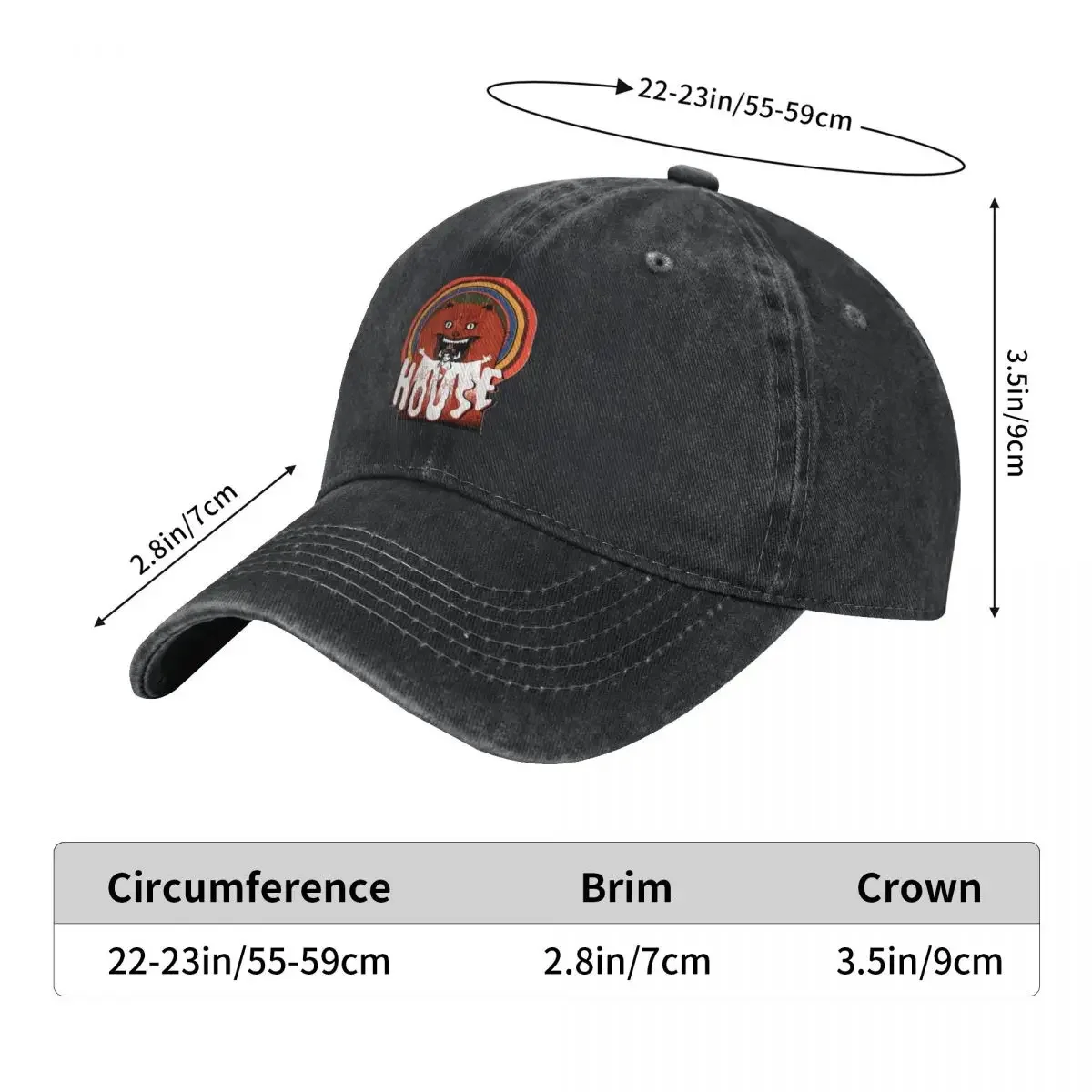 horror Hausu House 1977\t Baseball Cap custom Hat hard hat Funny hats Horse Hat Mens Hats Women's