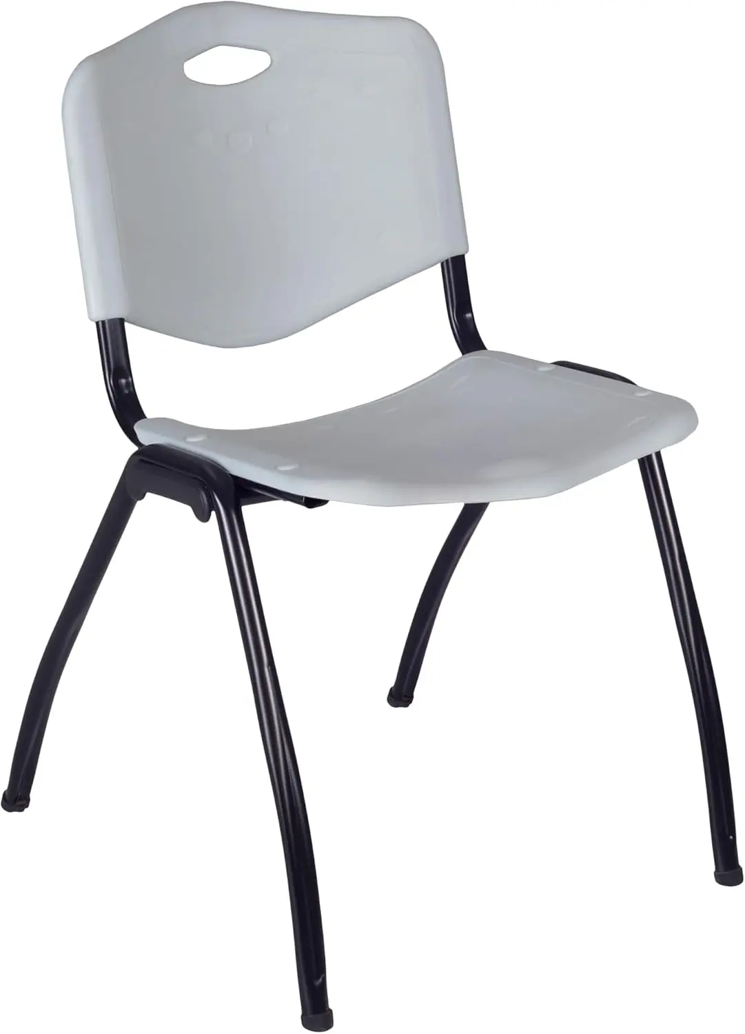 Kee-Round Breakroom Tabela, cinza Chrome Stack cadeiras, 4 cadeiras, 36"