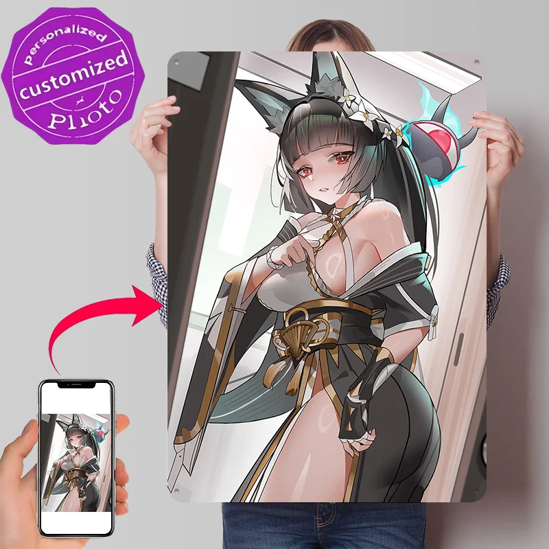 Zenless Zone Zero Hoshimi Miyabi Metal Poster Perfect Gift for Fans Lovers Personalized Wall Art Metal Sign for Home Decor Items