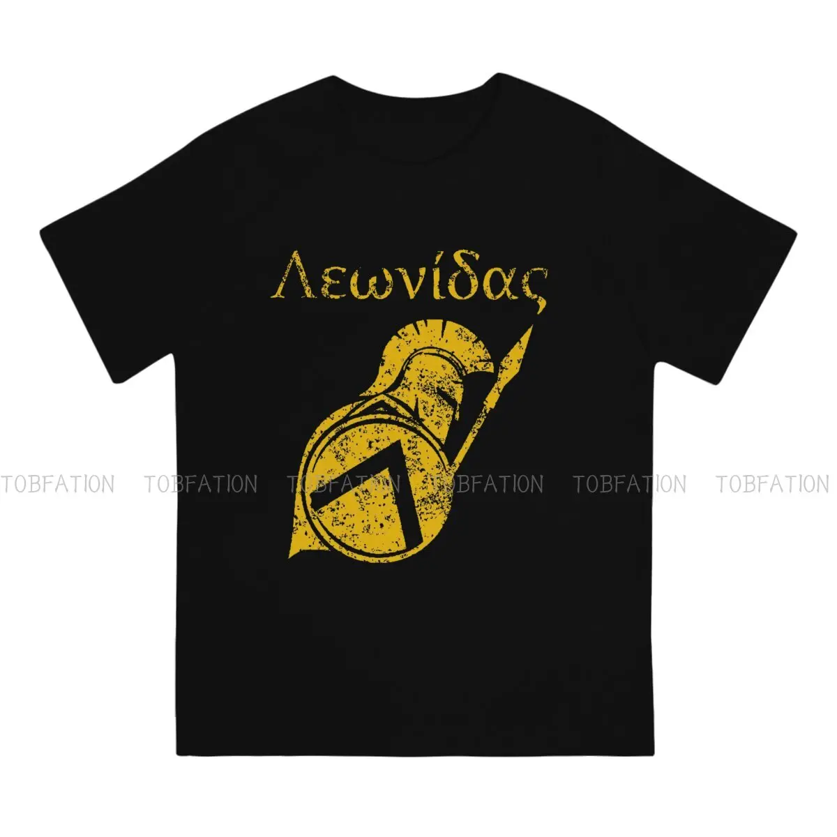 TShirt for Men Leonidas Roman Mythology Janus Vesta Archaic Triad Saturn Basic Leisure Tee T Shirt High Quality Trendy Fluffy