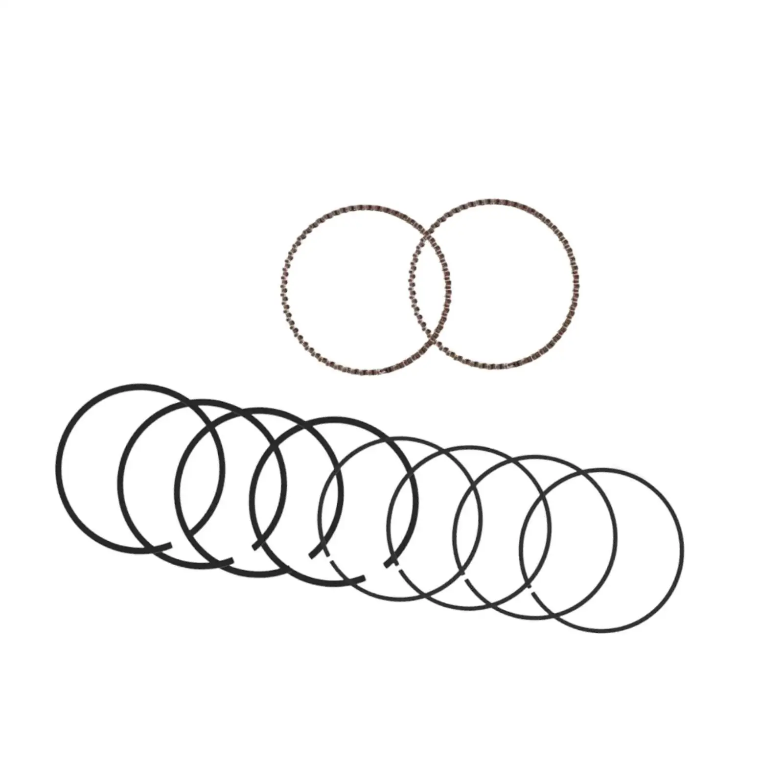 

Piston Rings 24-108-19-s Professional Wear Resistant Practical Convenient High Performance Parts 1.5mm Thick for CV23 CH23