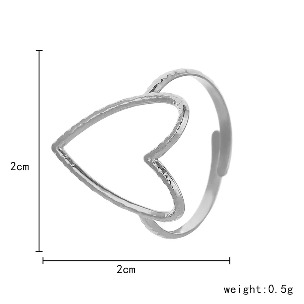 المألوف المتخصصة أنيق قطع الفولاذ المقاوم للصدأ تصميم مفتوح القلب بسيط تنوعا الدائري