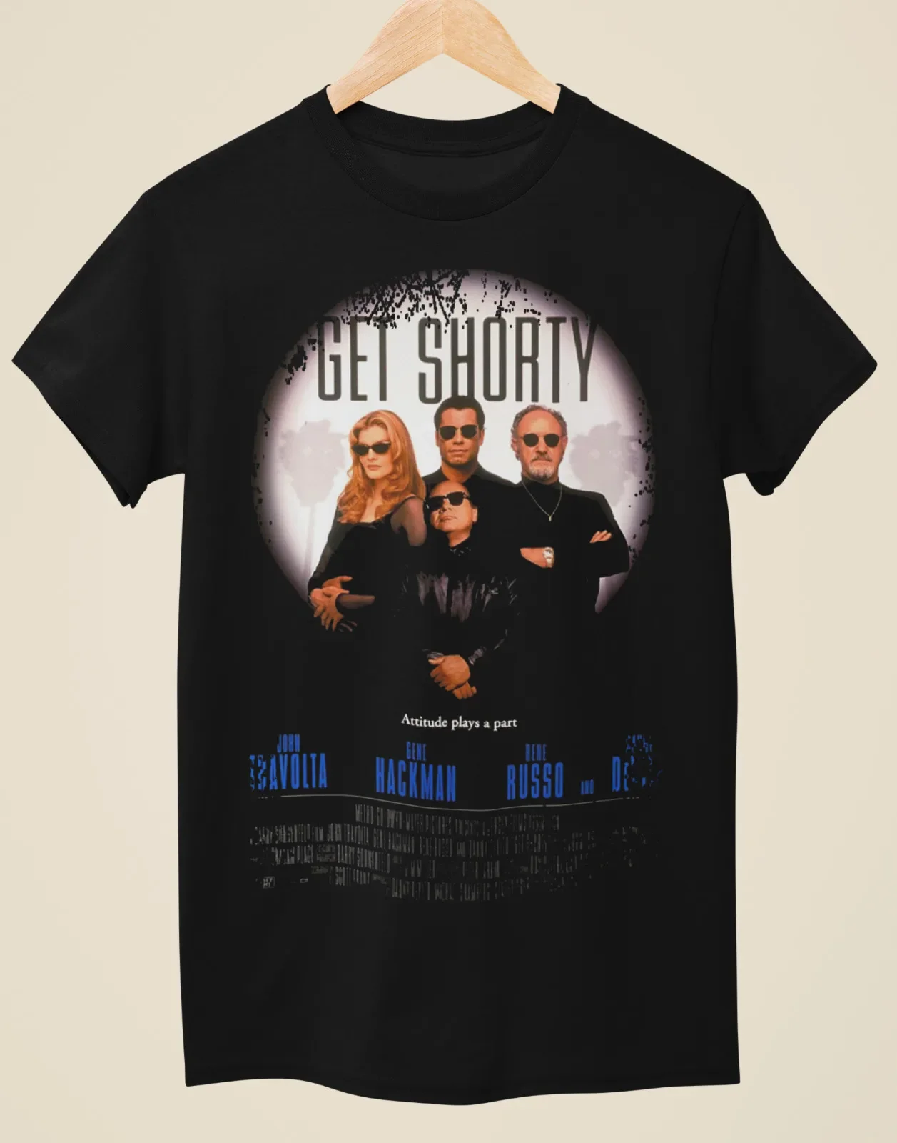 Get Shorty - Movie Poster Inspired Unisex Black T-Shirt