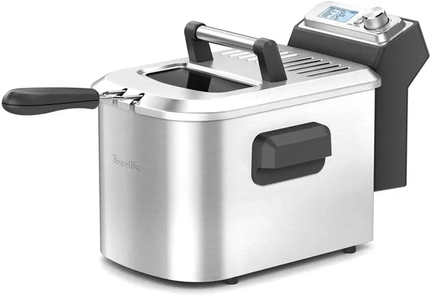 Smart Fryer, 15 x 10.5 x 11 inches, Silver