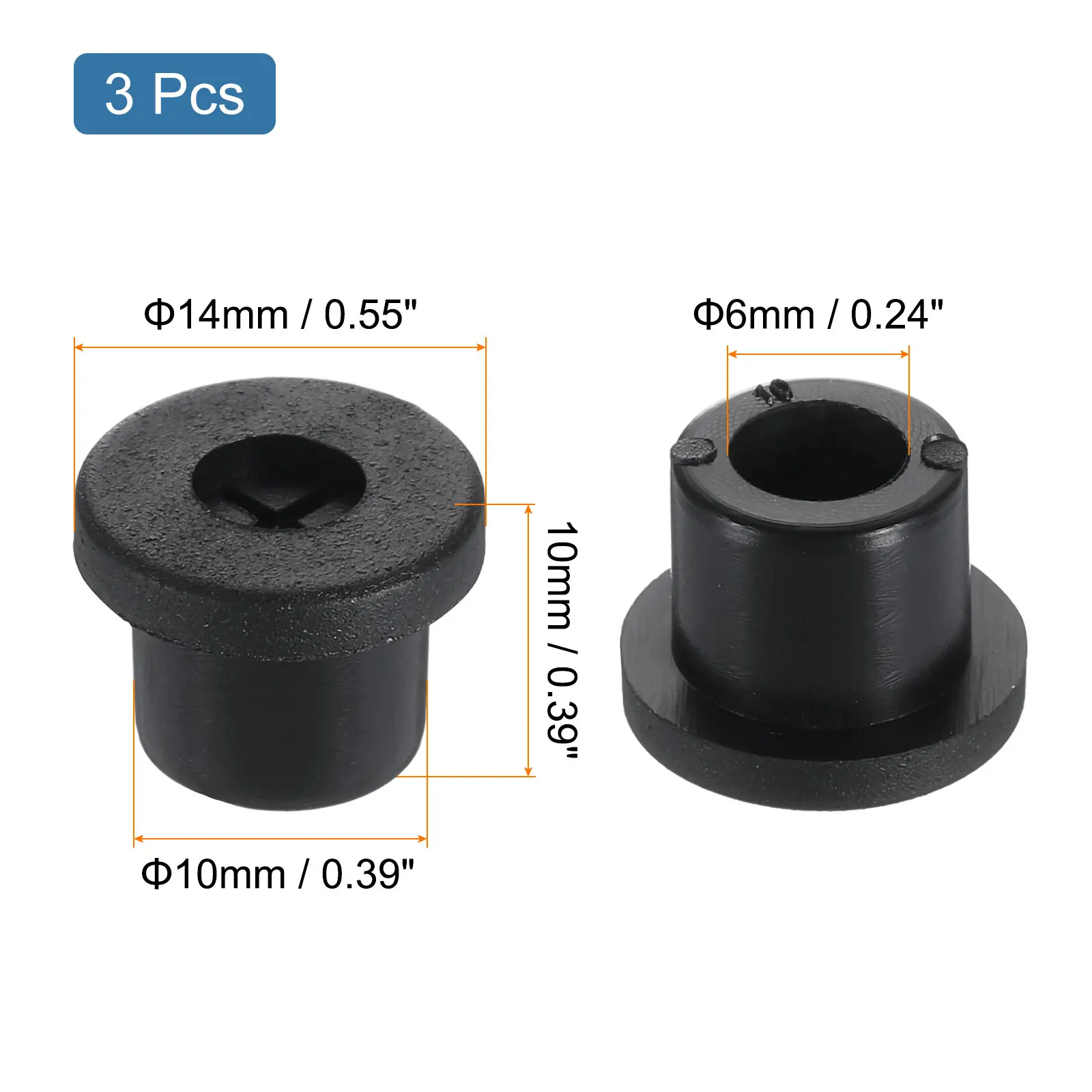 3/5/7Pcs Cable Cord Grommet Fit 10-22mm Grommet Flexible Rubber Grommets Wire Hole Cover Pass Through for Office Computer Desk