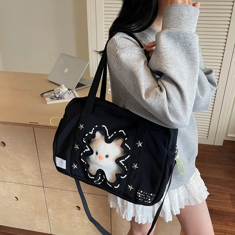 

Новинка лета 2025 года, сумка через плечо с принтом Lucky Xiaomi, сумка-мессенджер в иностранном стиле, сумка двойного назначения, сумка-тоут