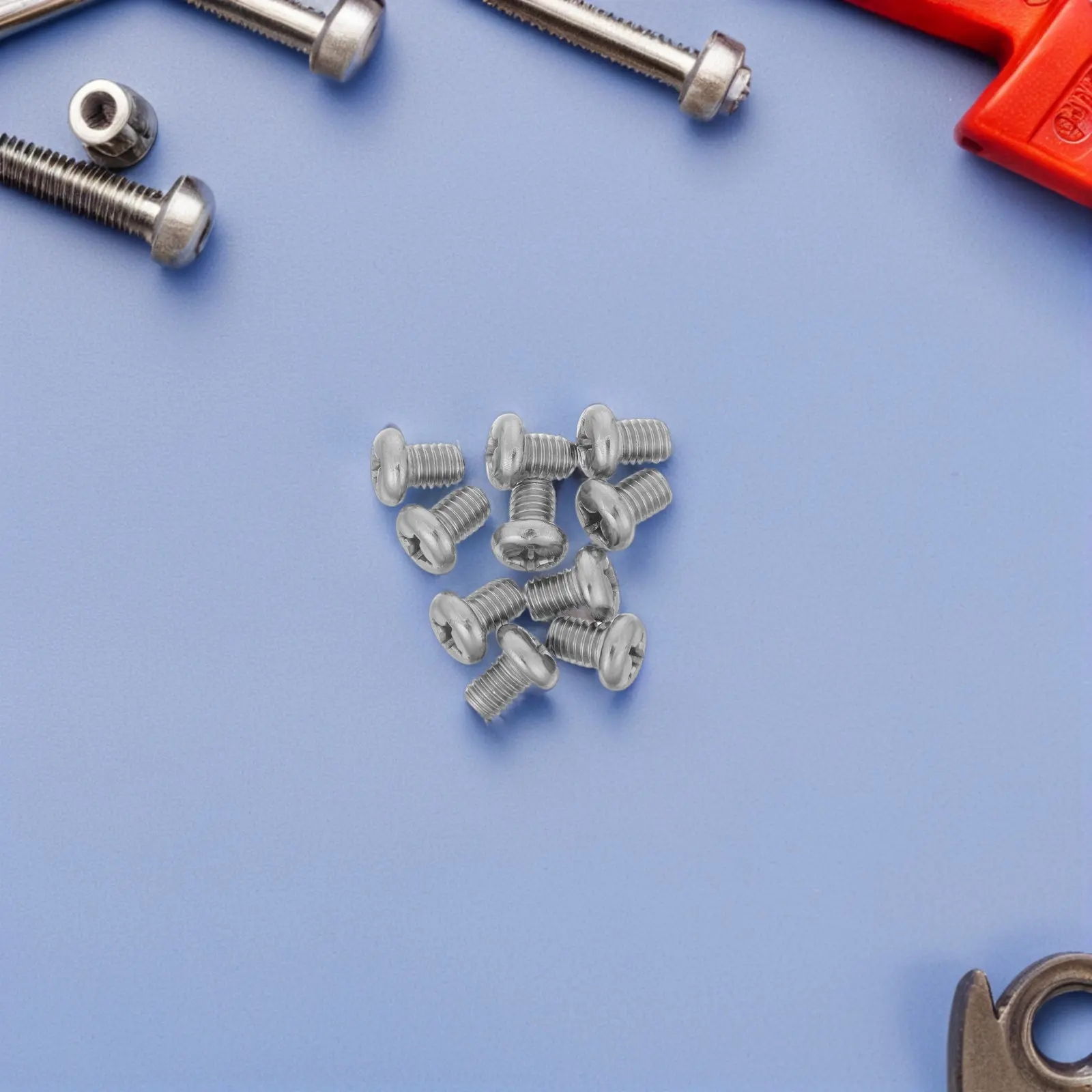 10Pcs Sauce Mount Screw Stainless Steel M6x8mm Replacement Handle Screws for Wok Frying Handle Repair Kit