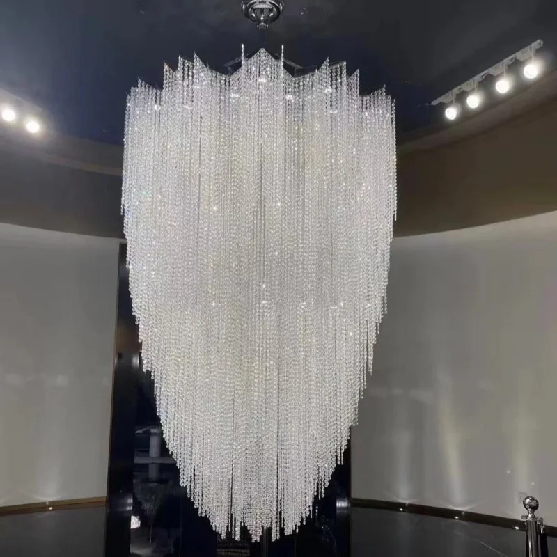 

Crystal Beading Chandelier Dining Room Luxury Cristal Hanging Lamps Kitchen Island Dimmable Lustre Led Lighting Fixtures Hanging