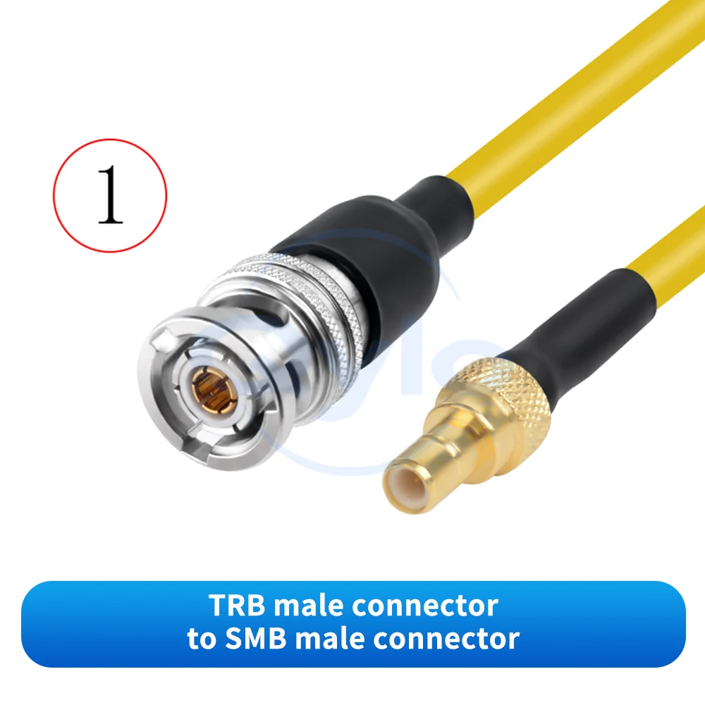 (1 pcs) TRB to SMB Triple Coaxial RF Test Adapter Cable TRC50-2 Low Noise TRB / SMB