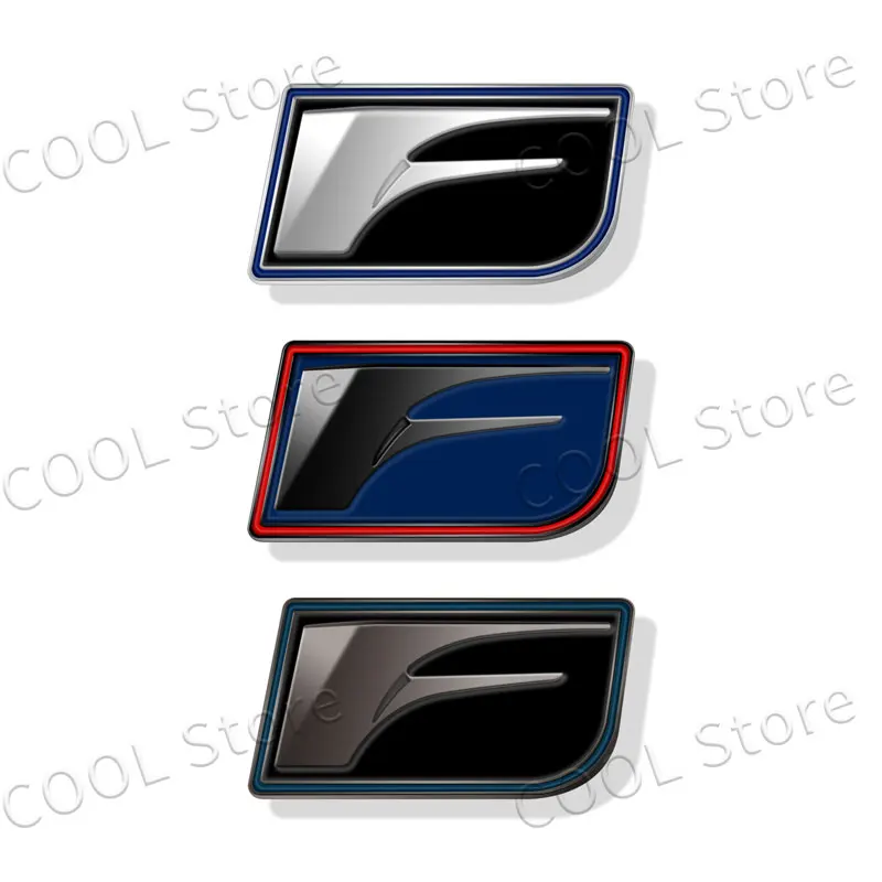 3D Chrome Metal F Sport Logo Rear Trunk Fender Emblem Badge Sticker Decal For Lexus RX300 RX350 IS250 ES350 LX570 GS RC RS RX