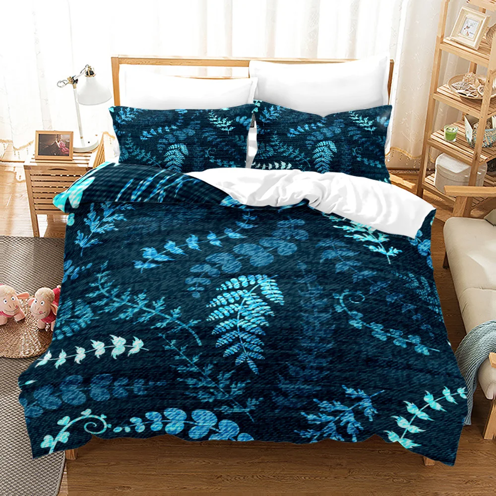 3D Printed Bedding Set with Pillowcase 3pcs Soft Brushed Breathable Duvet Cover King Queen Twin Double Single Size Room Decorati