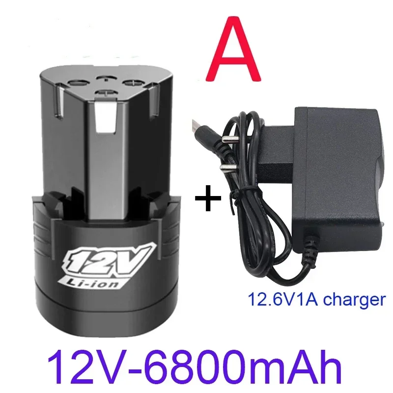 12 فولت ، 6800 مللي أمبير ، سعة كبيرة قابلة للشحن بطارية ليثيوم أيون أدوات كهربائية صغيرة عامة ، تدريبات ، مفكات