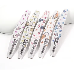 10 Pcs/Lot Wooden Sandpaper Nail File Bulk Half Moon Dog Paw Nails File Tool Grit 100/180 For Professional/Personal/Carentry/DIY