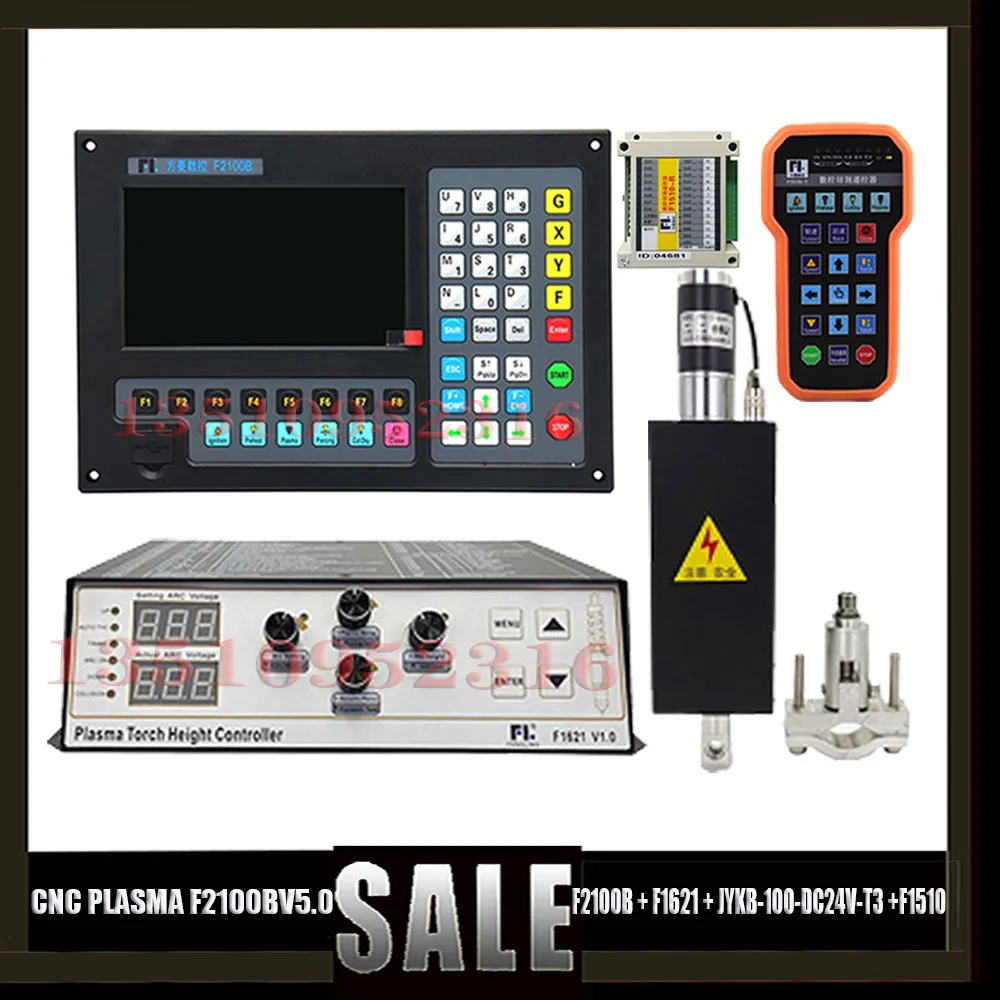 F2100b Cnc Plasma System + Thc + Lifter Kit F2100b + F1621 + Jykb-100-dc24v-t3+/F1510 For Plasma Cutter Cutter