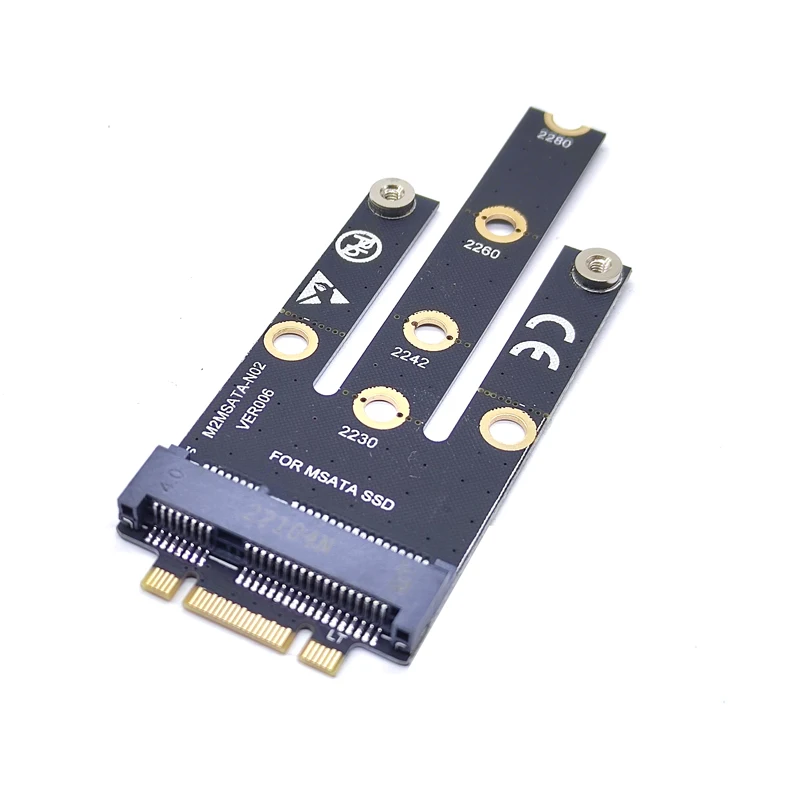 NGFF M.2 B + M 키 to mSATA 미니 PCI-E PCI-Express SATA 3.0 SSD 수 컨버터 어댑터 라이저 카드, 2242/2260/2280 M2 NGFF SSD용