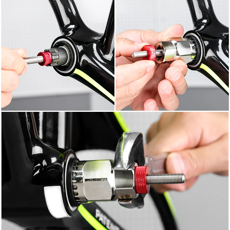 MUQZI Bike Bottom Bracket Removal Installation Anti‑Drop Device Square Taper Spline Bottom Bracket Remover Fixing Tool