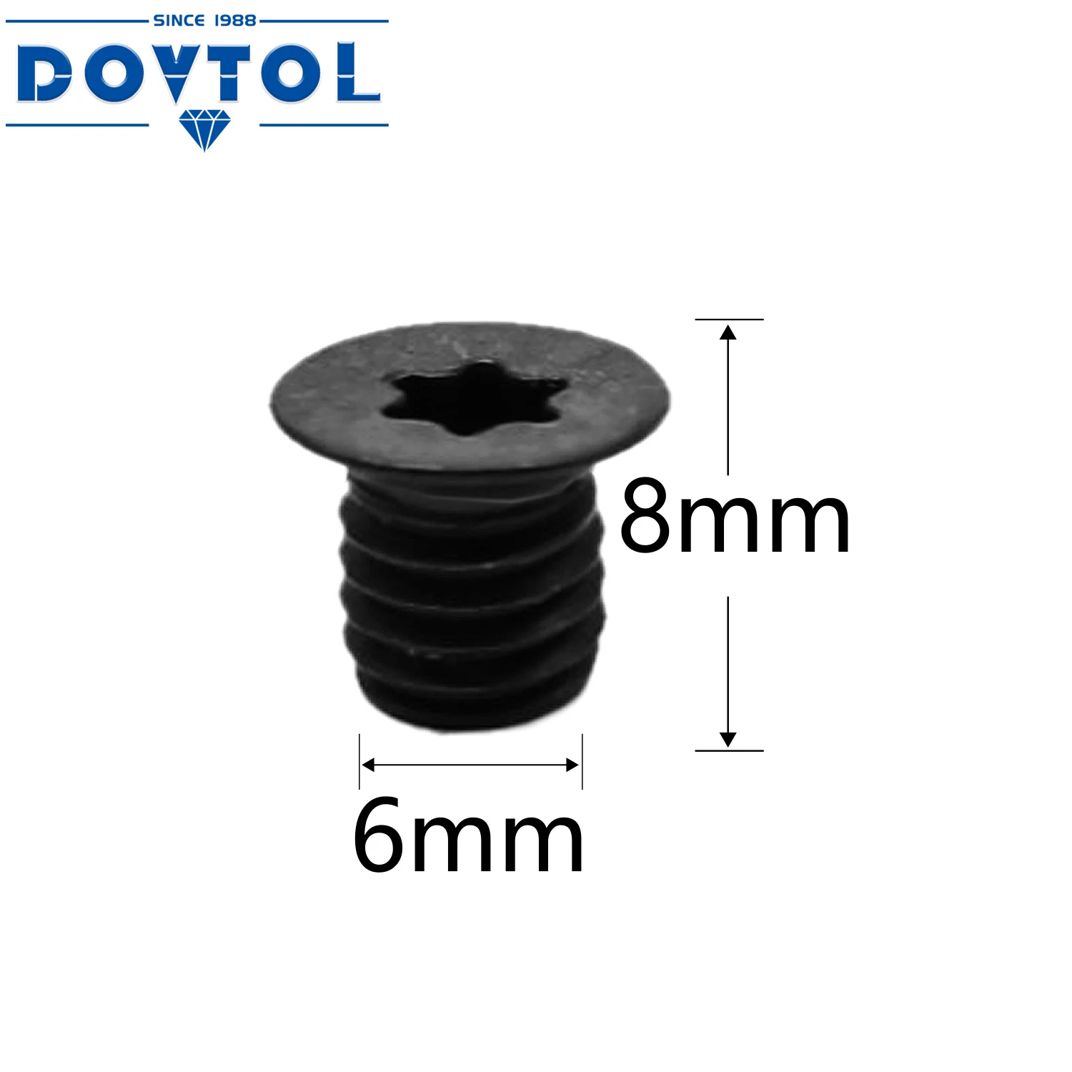 M6x8 parafusos 10 peças para carpintaria substituição inserções de carboneto 14x14x2.0 ou 15x15x2.5 na cabeça do cortador espiral