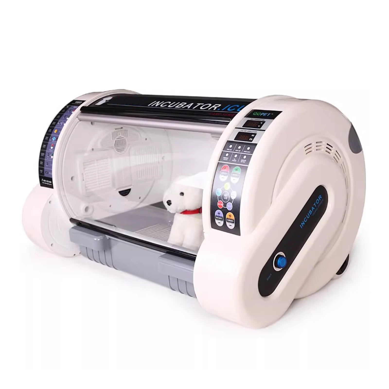 Pet Incubator Box Veterinary Clinic Animal Care Cabin Oxygen Inhalation Nebulizer Box ICU Dog, Cat, Rabbit Veterinary Incubator