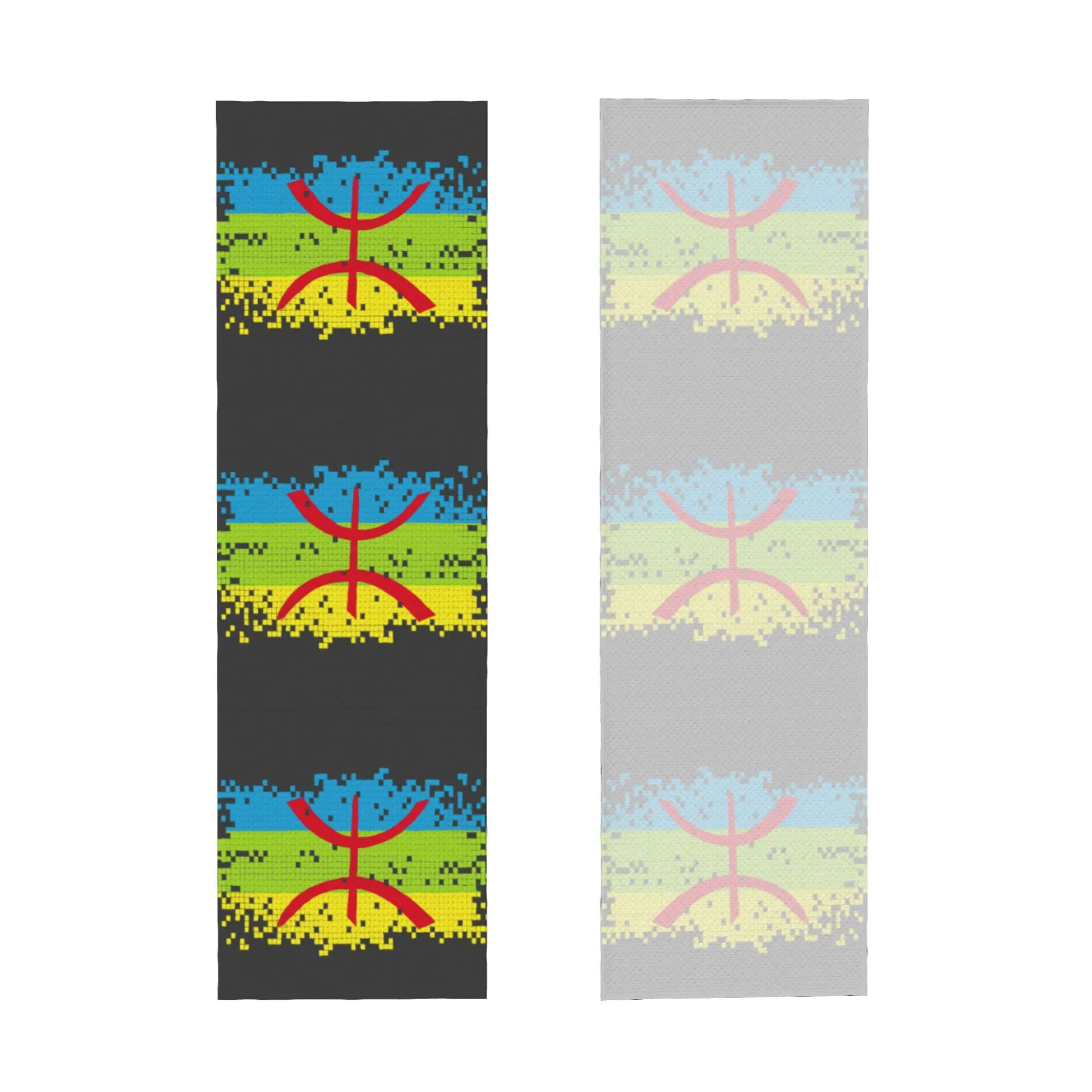 Kabyle Amazigh Flag Cold Exercise Towel Quick Drying Face Towel Berber Proud Fitness  Towels