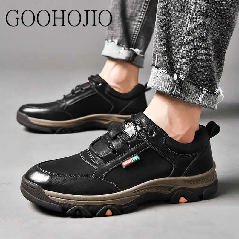 Leather Men Shoes Luxury Brand England Trend Casual Shoes Men Sneakers Italian Breathable Leisure Male Footwear Chaussure Homme