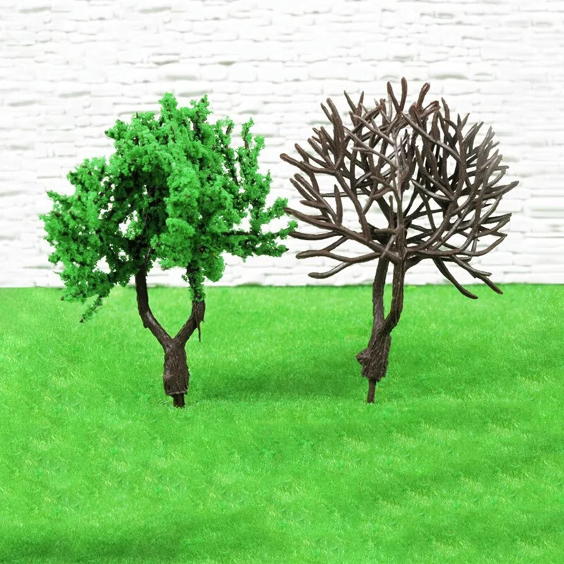 10/20Pcs 5CM Plastic Model Artificial Miniature Trees For Train Railroad Diorama Garden Outdoor park Landscape