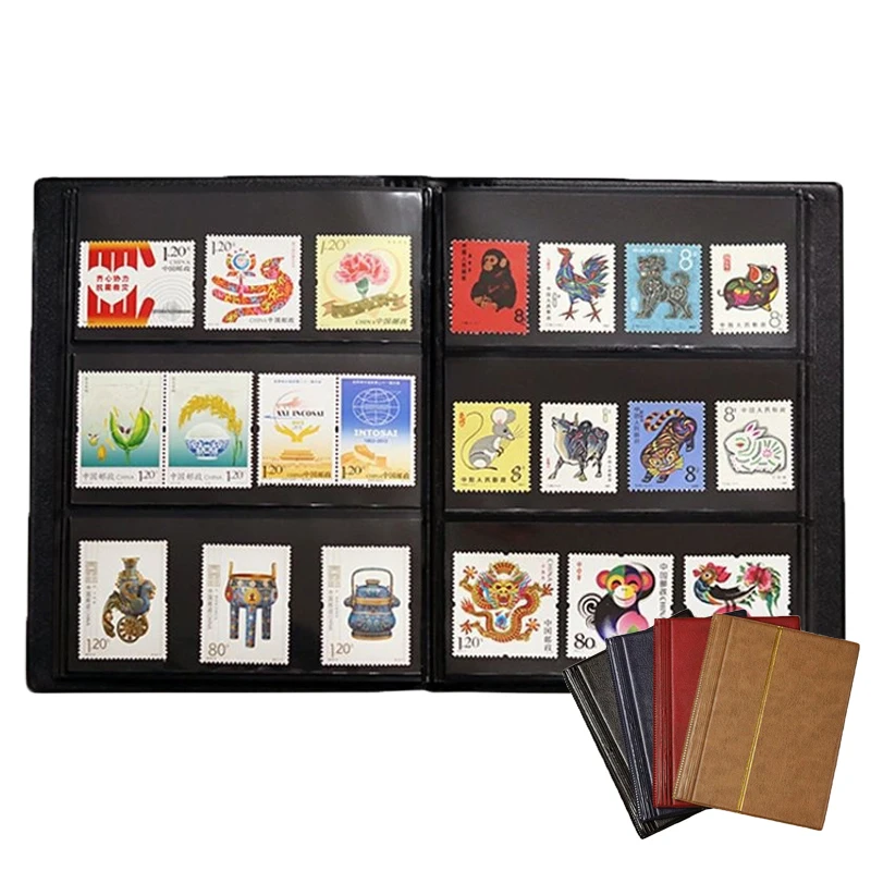 Stamp Collector's Book Collector's Album Small Stamp Protectors 10 Stamp Pages for Books Stamps Collector's Albums for Collector