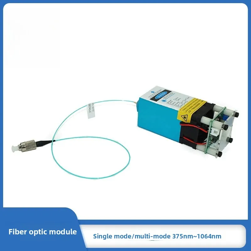 450nm 3W Fiber Coupled Laser Diode – 105µm Multimode Coaxial Output for Scientific Research, Medical, Printing & Alignment