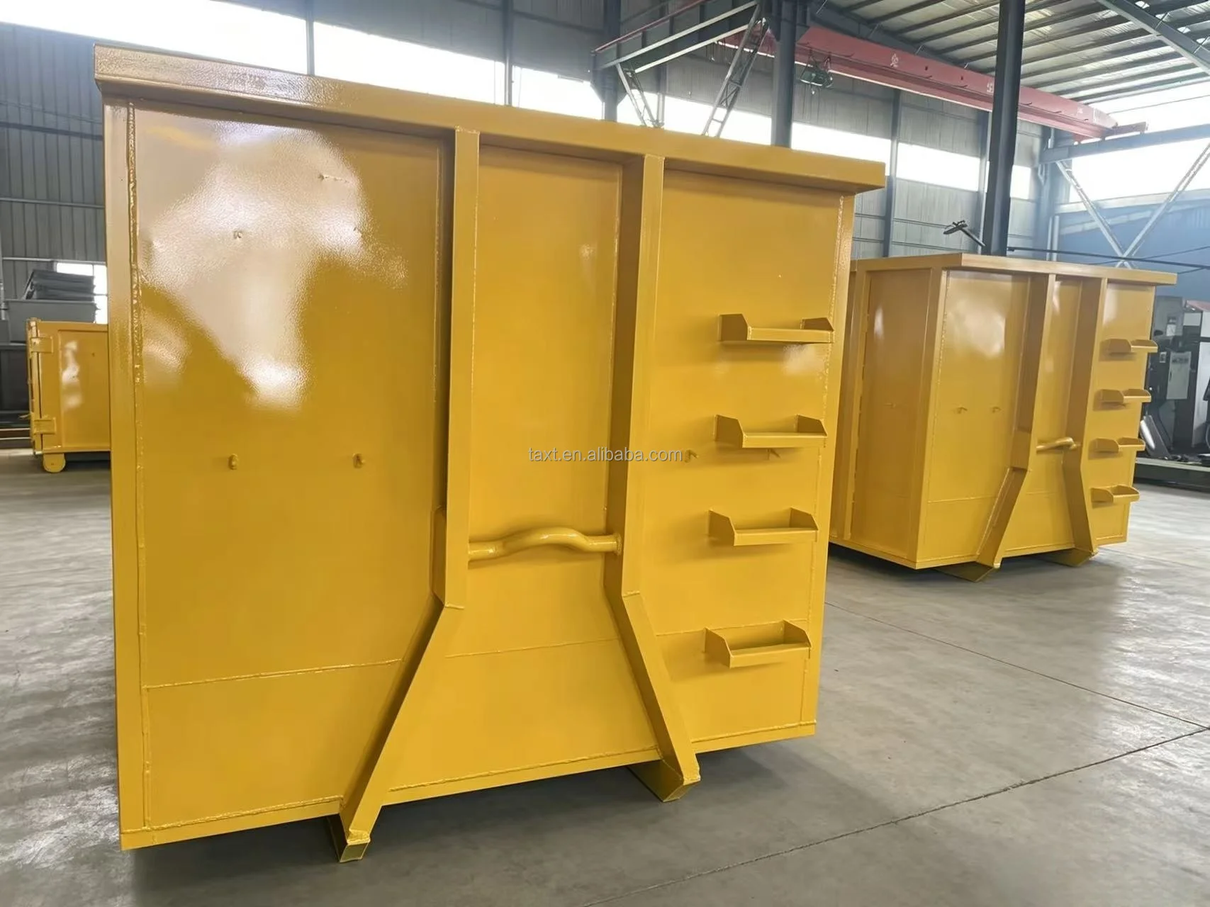 Heavy Duty Custom Hook Lift Waste Container with Reinforced Steel Body Optional Logo Colors & Sizes Industrial Refuse Disposal