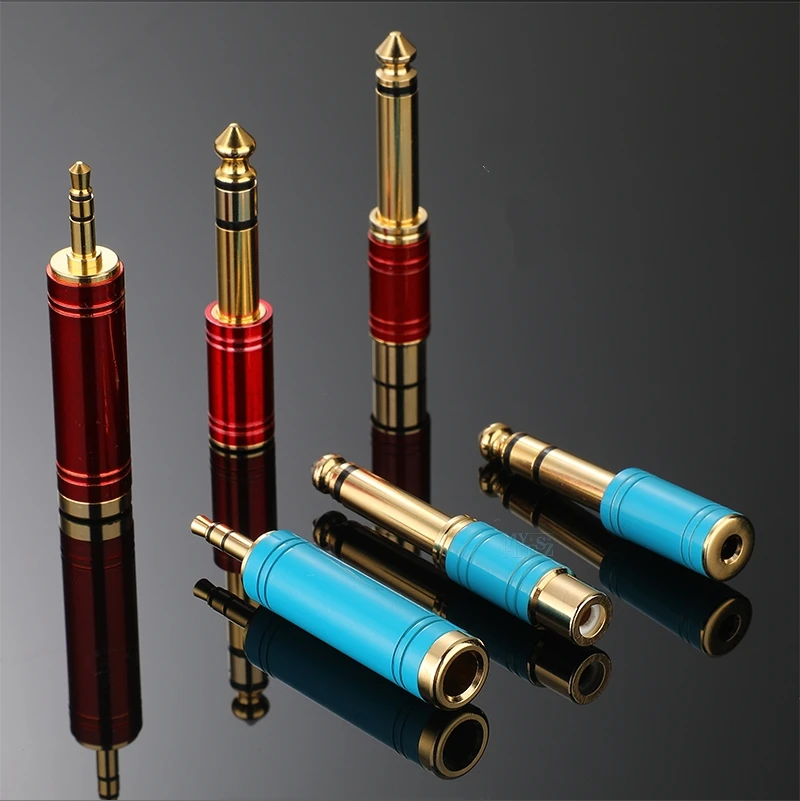 

1PCS 6.5 to RCA adapter 3.5 To 6.35/6.5 Male-Female RCA female - male adapter, large to small