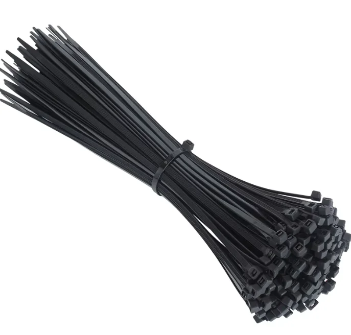 250 PCS Black Self-Locking Nylon Cable Ties Zip Fastening Rings Plastic Strap for Home Office Cable Management Organizing Set