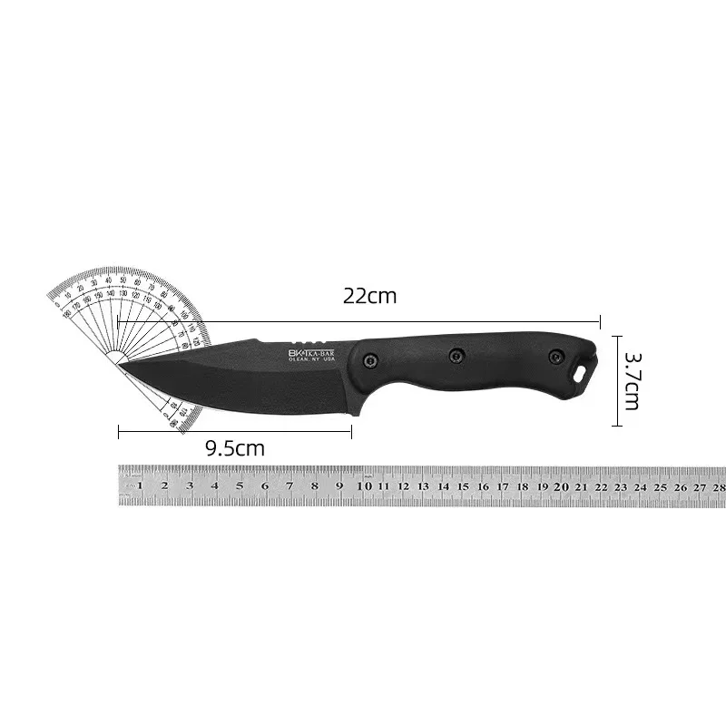 bk18 nylon glass handle D2 Handle outdoor camping tactical hunting multi-purpose EDC straight knife gift series