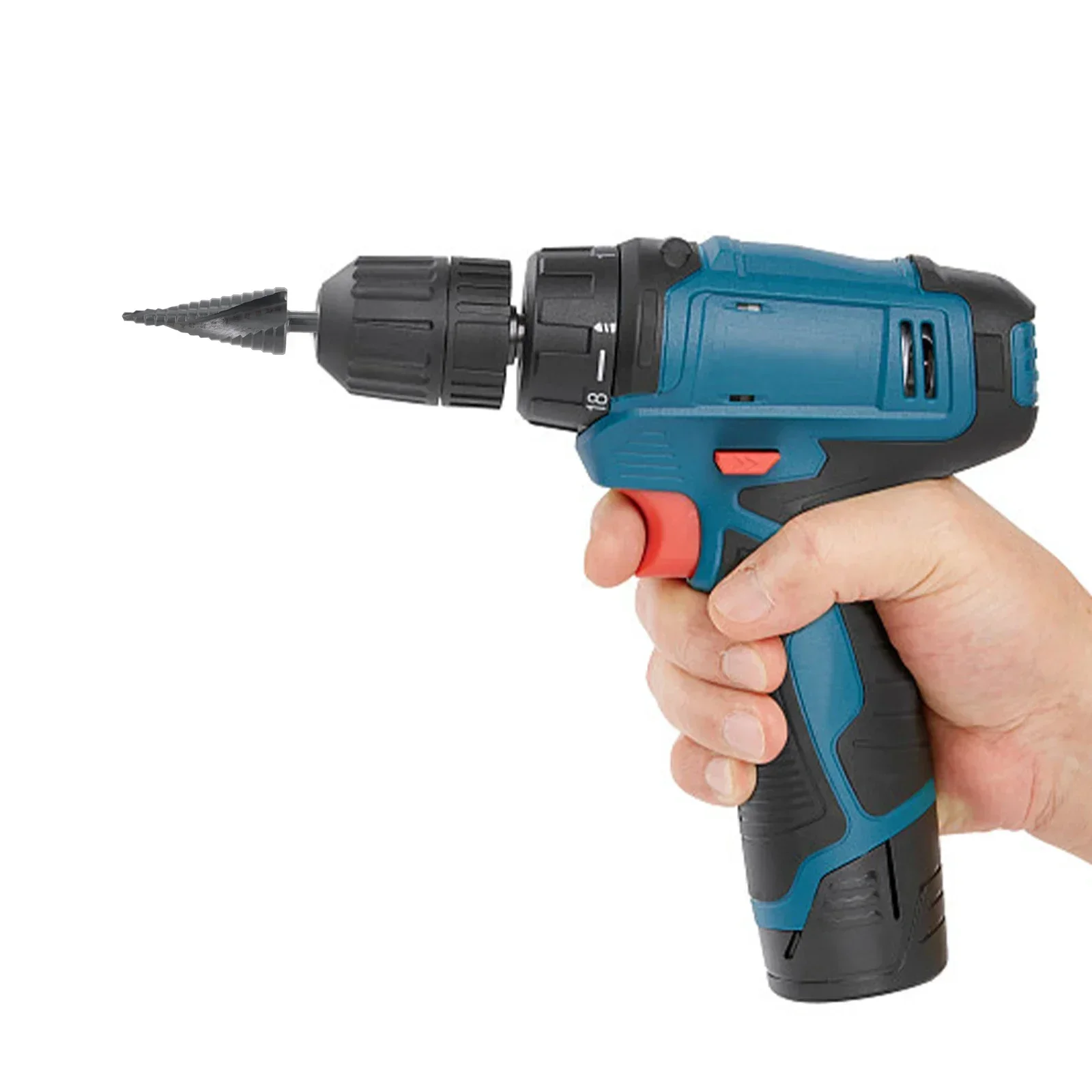 Coated Step Drill Bit Set 4 32mm 15 Steps High Speed Steel Hole Cutter for DIY and General Building Engineering