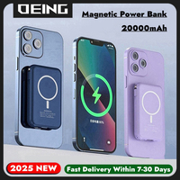 20000mAh Macsafe Powerbank Magnetic Wireless Power Bank For Apple iPhone Xiaomi Huawei Samsung Phone External Auxiliary Battery