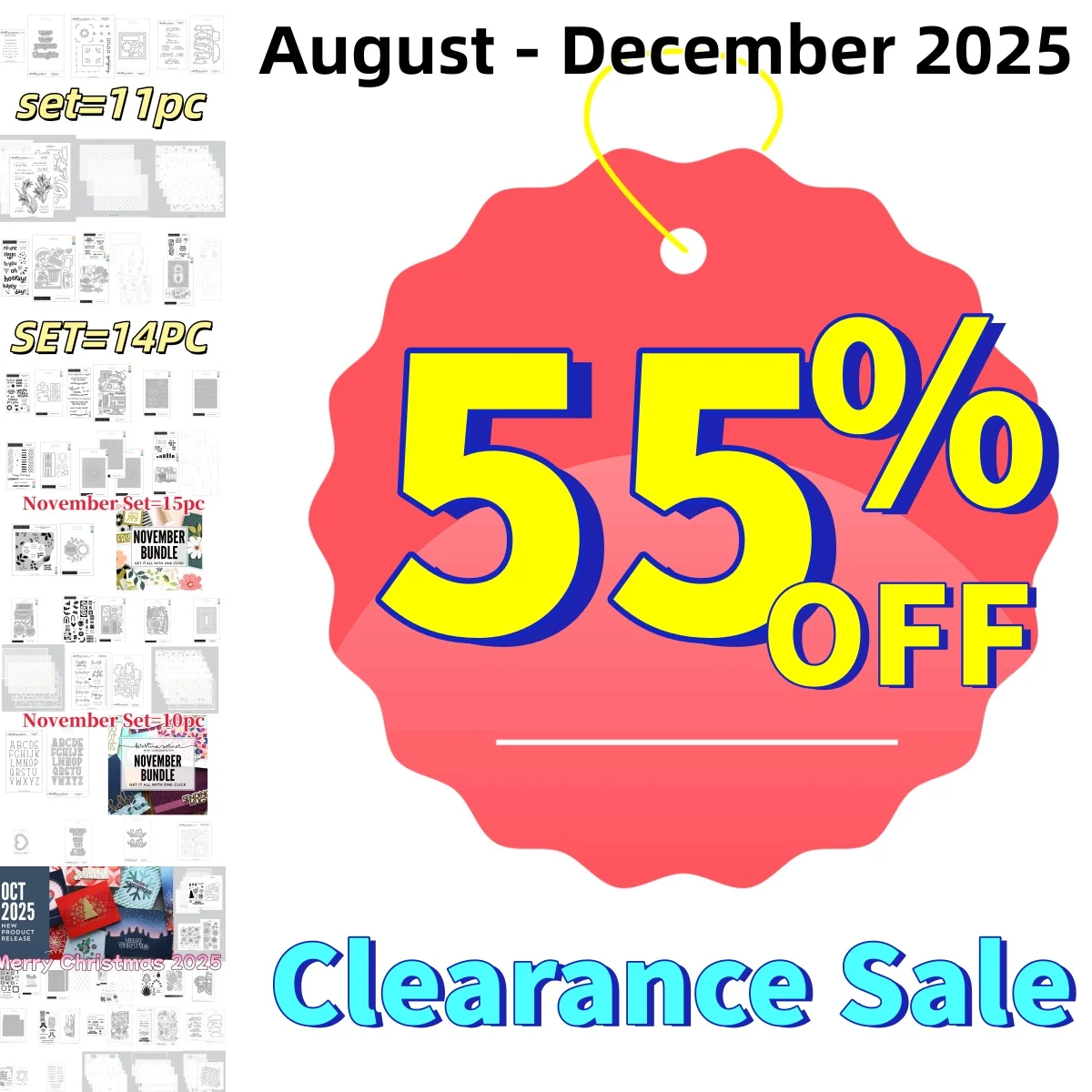 Collected from August to October 2025 Metal Cutting Dies Clear Stamps Stencil Hot Foil for DIY Scrapbook Diary Decoration New