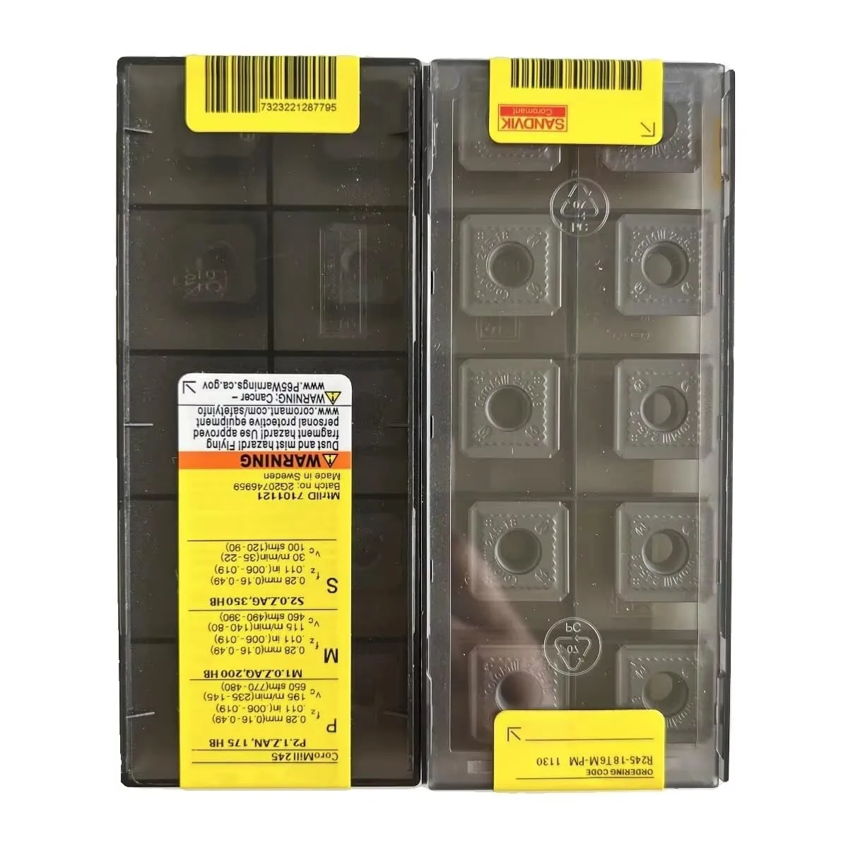 

Original SANDVIK / R245-18T6M-PM 1130 / Hard alloy CNC Blade 10 Pcs