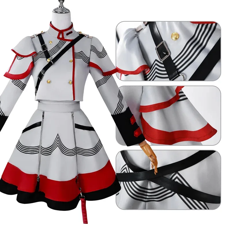 Vtuber Syntezator V Kasane Teto Cosplay Anime Kostium Sukienka Lolita Księżniczka 3Gravity Podwójny Kucyk Peruka Anime Strój do Odgrywania Ról