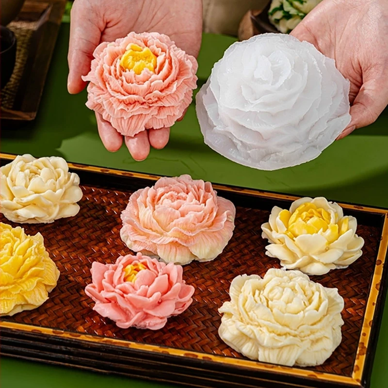 

3D Jasmine Rose Flower Silicone Mold DIY Chocolate Cake Decor Pudding Desserts Pastry Baking Tool Soap Fondant Baking Mould