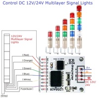 8ch RS485 Modbus RTU DO/PWM Output Multifunction MOS Driver Board for Multilayer Signal Lights LED Relay Solenoid Valves Motor