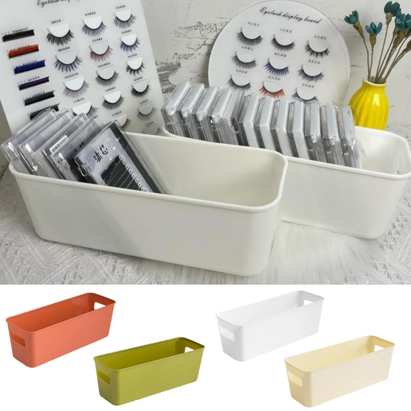 Caja de almacenamiento de pestañas postizas de cuatro colores, organizador de herramientas de extensión de pestañas, accesorios para pestañas, caja de almacenamiento de herramientas de maquillaje cosmético