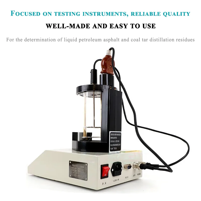 Digital Bitumen Softening Point Tester Asphalt Ring Ball Apparatus Paint Scratch Tester Industrial Machine Simultaneous Testing