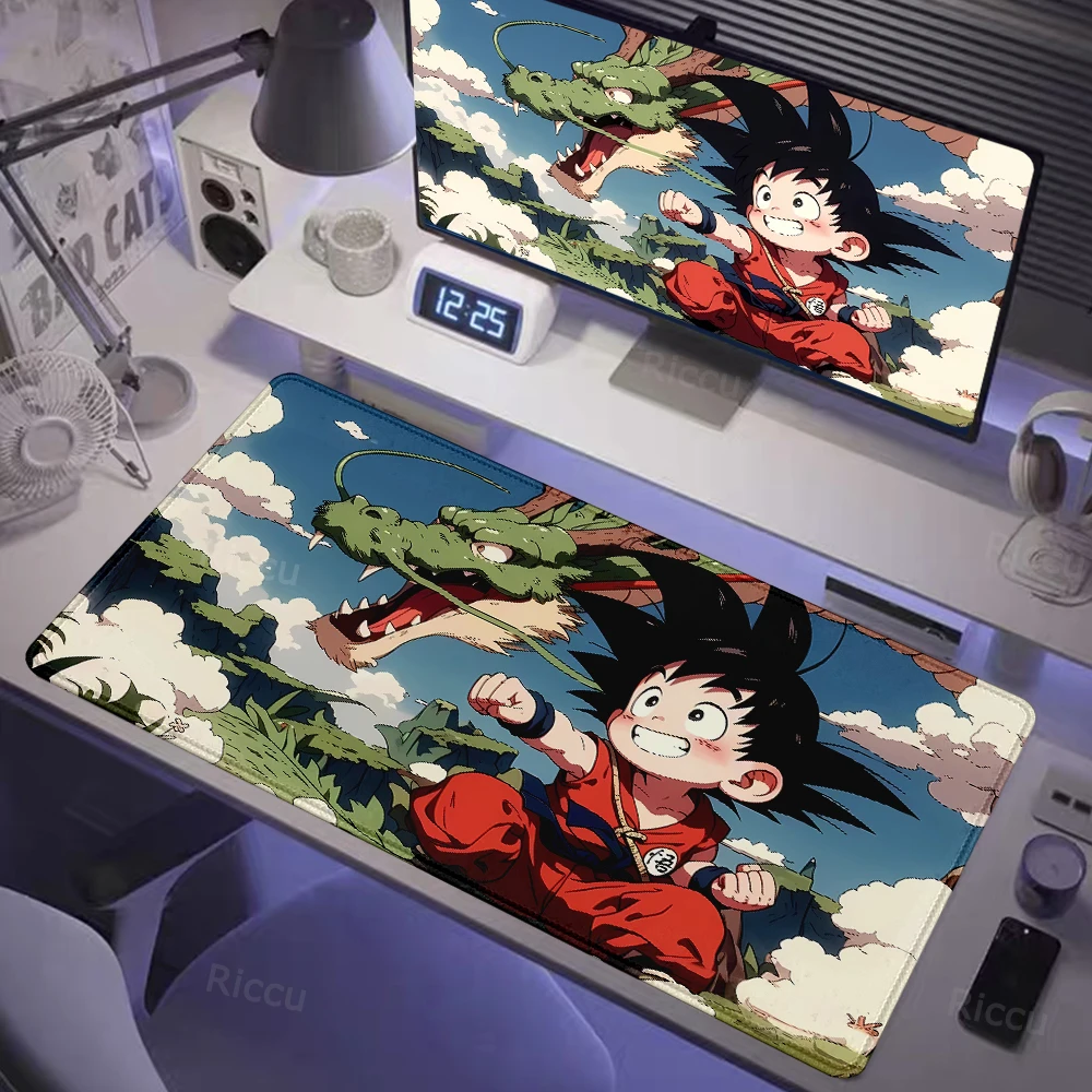 Hot selling item DragonBall Anime Desktop electronic sportse accessories 400x900 HD Printing Computer Lock edge Rubber Mouse Pad